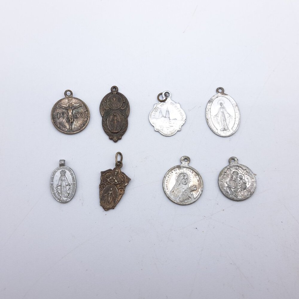 Vintage Catholic Pendants Set